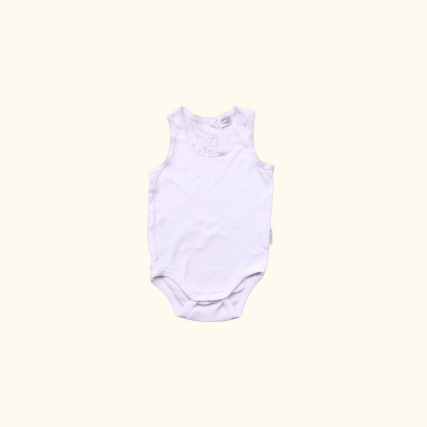 White Sleeveless Bodysuit