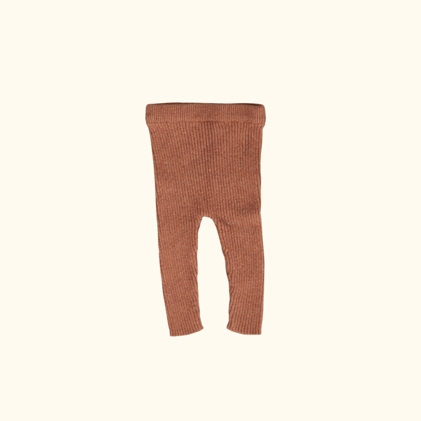 Brown Knitted Leggings