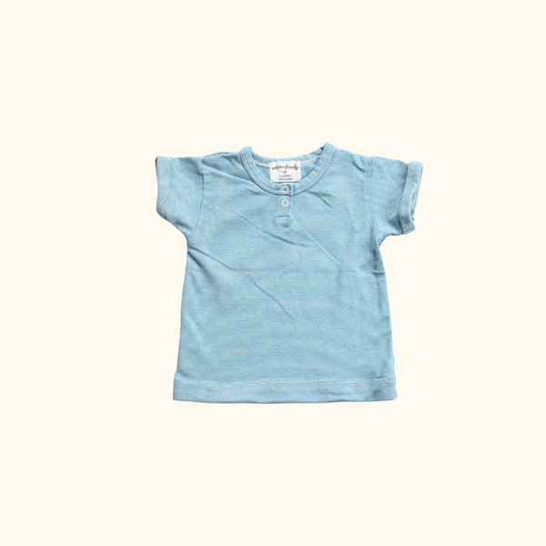 Blue Striped Short Sleeve T-Shirt