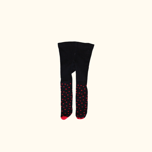 Black Tights with Hearts