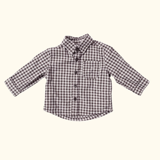 Brown Checkered Shirt