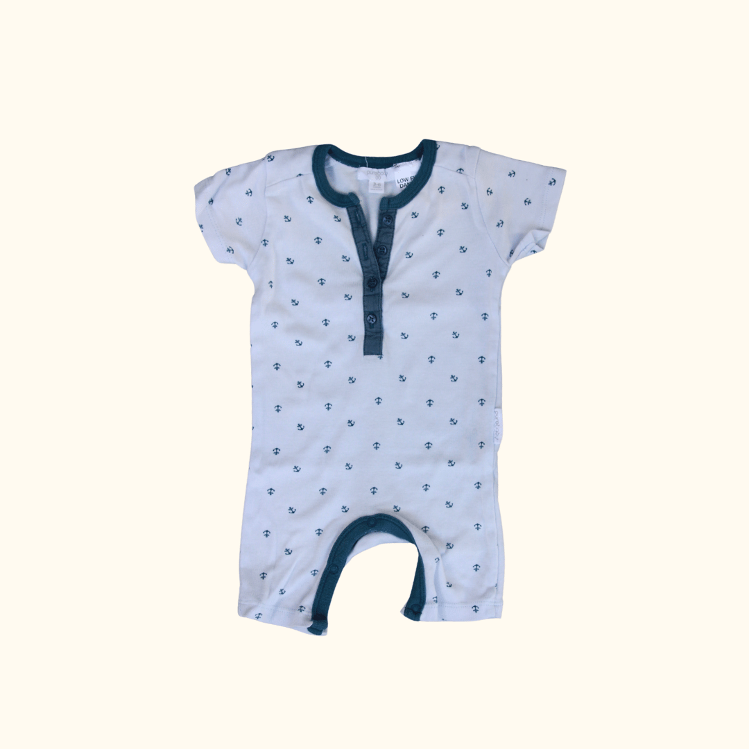 Light Grey Sailors Romper