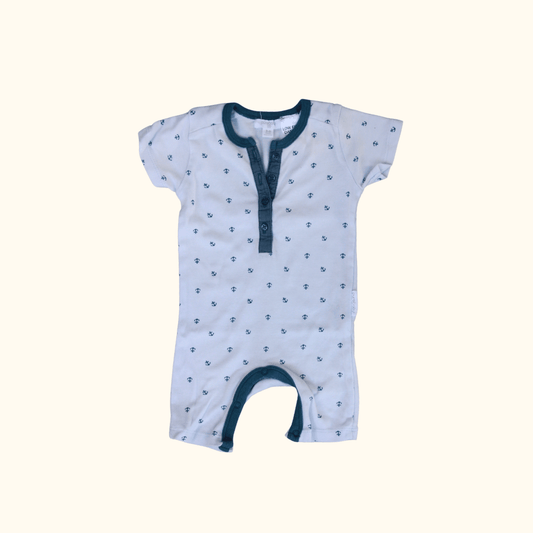 Light Grey Sailors Romper