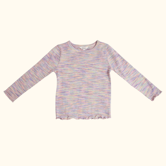 Rainbow Coloured Longsleeve T-Shirt
