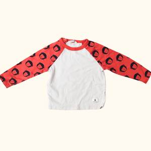 Long Sleeve T-Shirt with Monkey Print