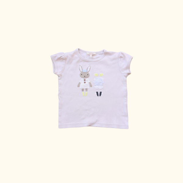 Beige T-Shirt with Bunny