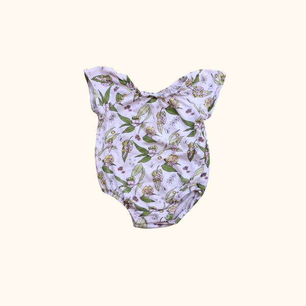 Bodysuit with Green Forest Fairy Print