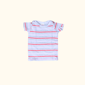 Grey and Red Striped T-Shirt