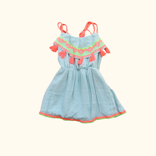 Turquoise Summer Dress with Straps