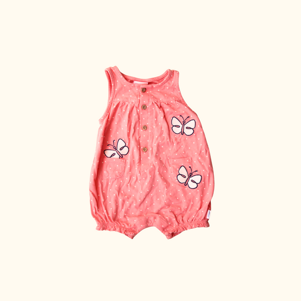 Pink Polkadot Romper