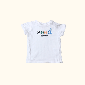 White T-Shirt with Text Print