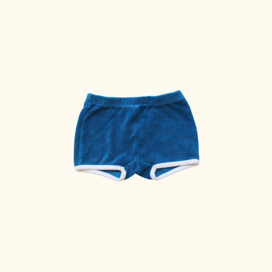 Blue Terry Shorts