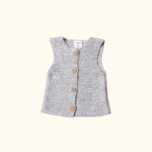 Grey Knitted Vest