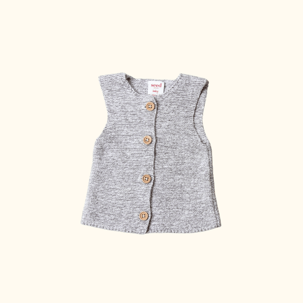 Grey Knitted Vest