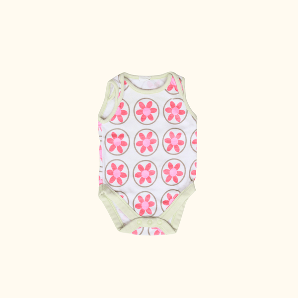 Multicoloured Floral Sleeveless Bodysuit