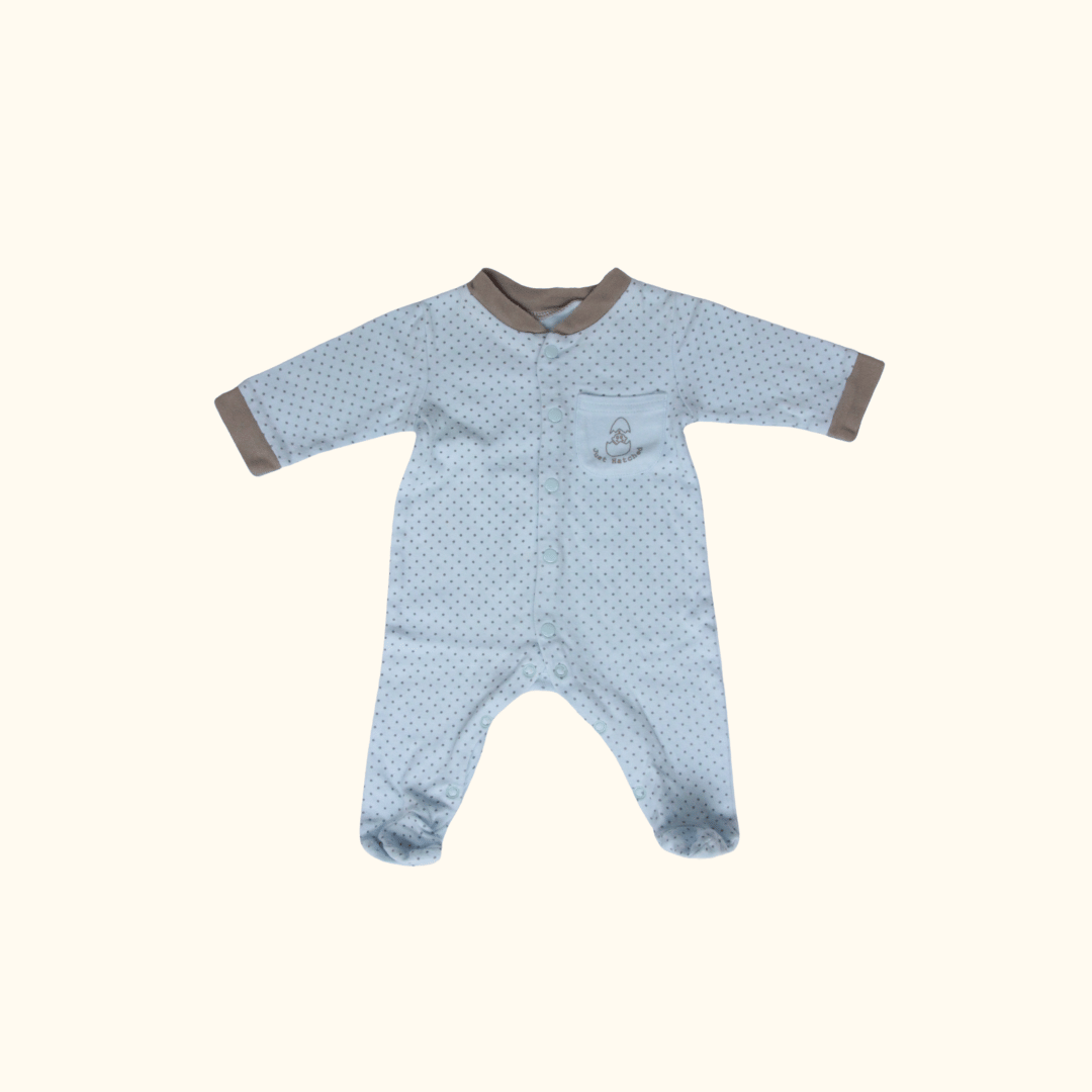 Blue Polkadot Onesie