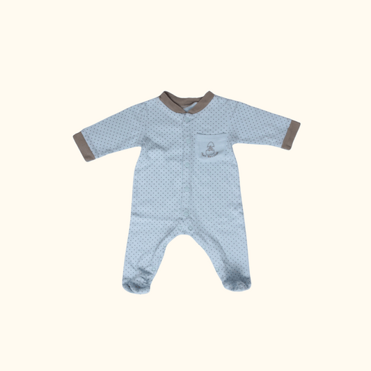 Blue Polkadot Onesie