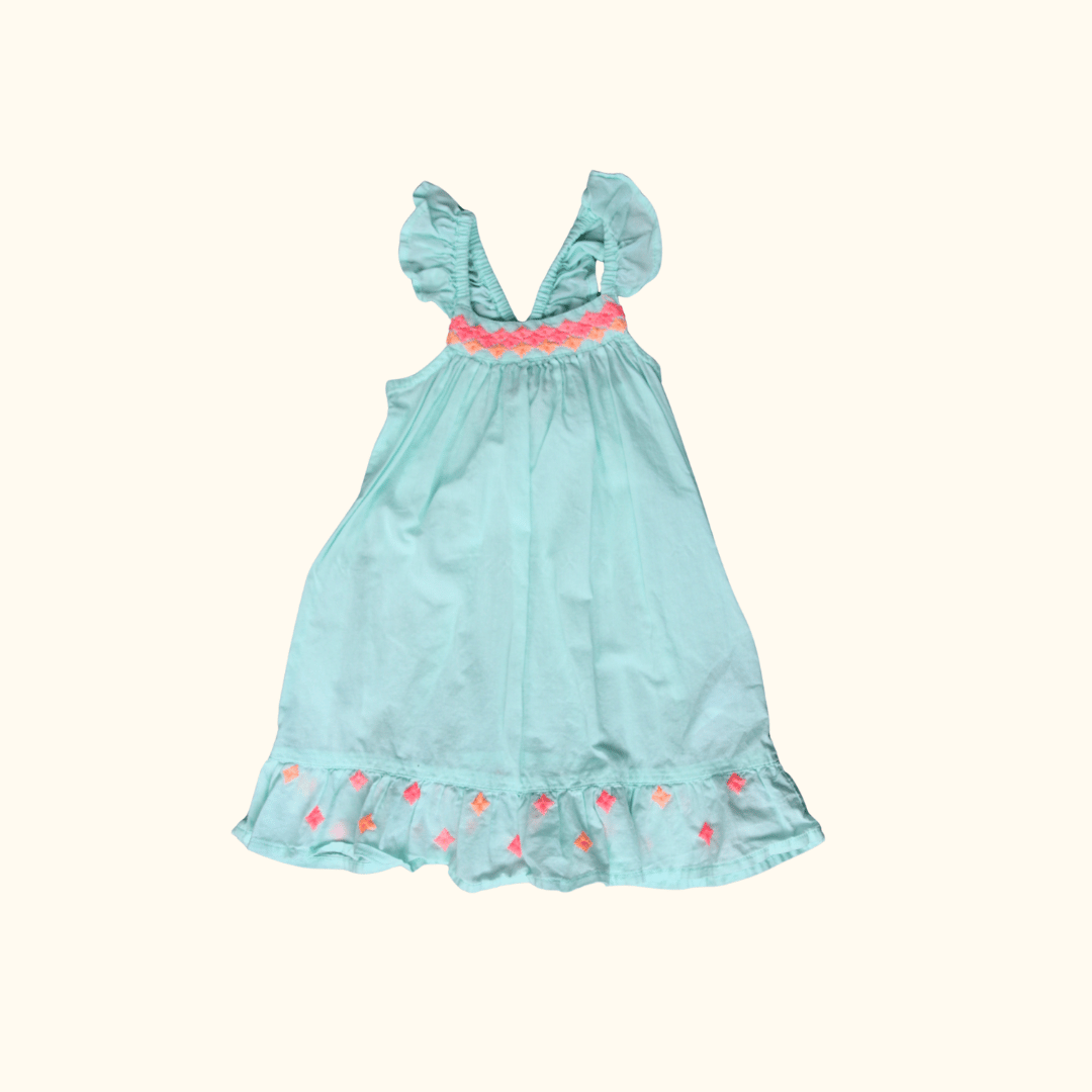 Turquoise Sleeveless Summer Dress