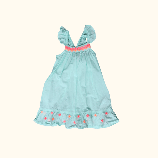 Turquoise Sleeveless Summer Dress