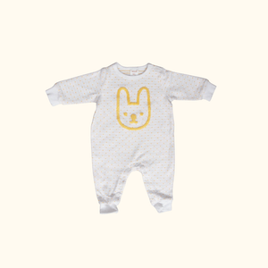 Polkadot Onesie with Bunny Face