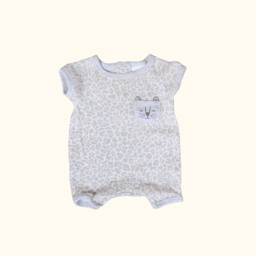 Romper with Animal Print