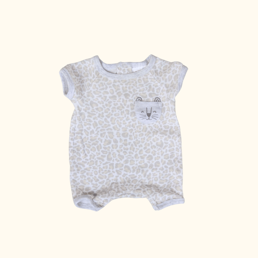Romper with Animal Print