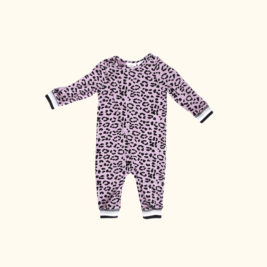 Purple Leopard Printed Onesie