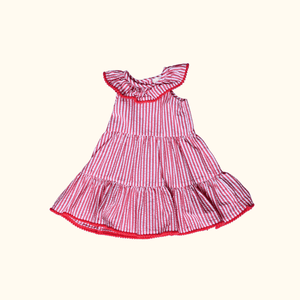 Red Striped Dress