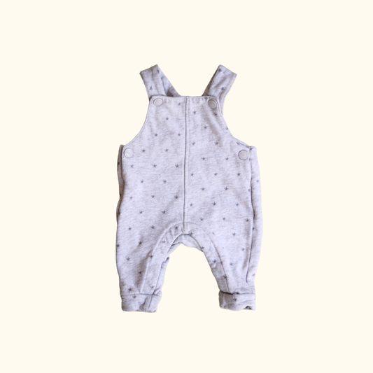 Grey Overalls with Star Print