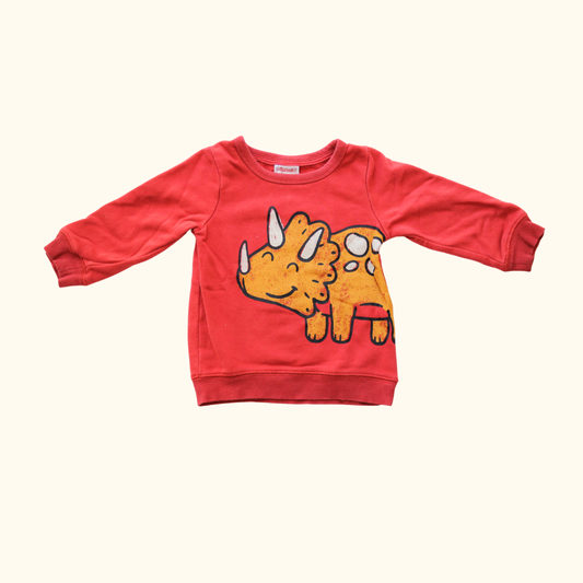Red Sweater with Dinosaur