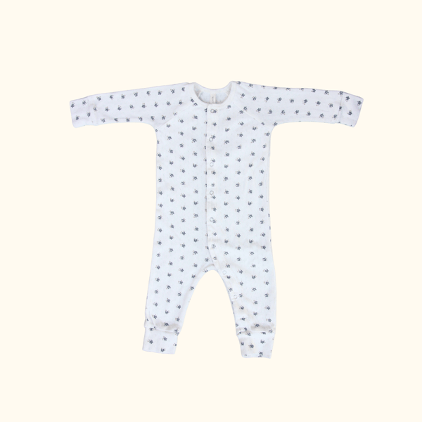 Cream Floral Onesie