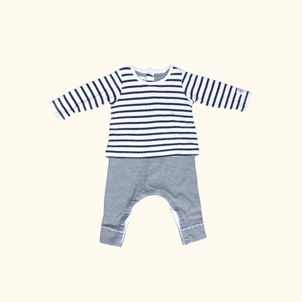 Striped Cosy Winter Onesie