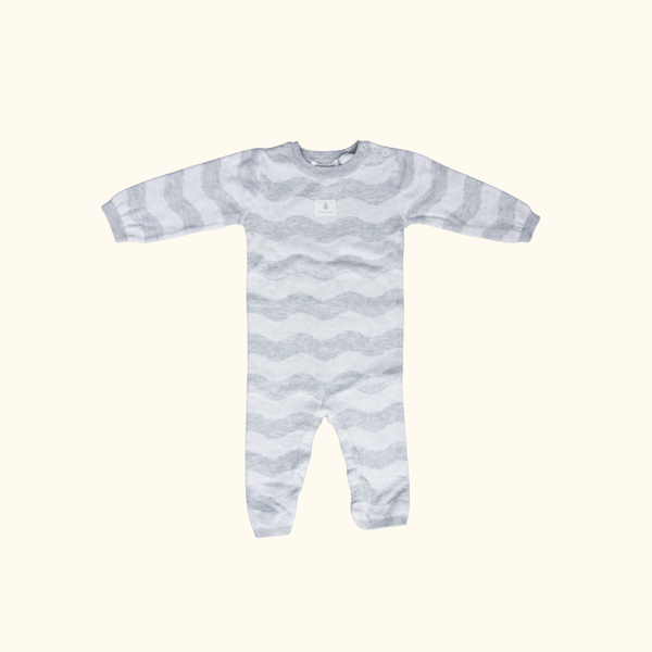 Grey Striped Onesie