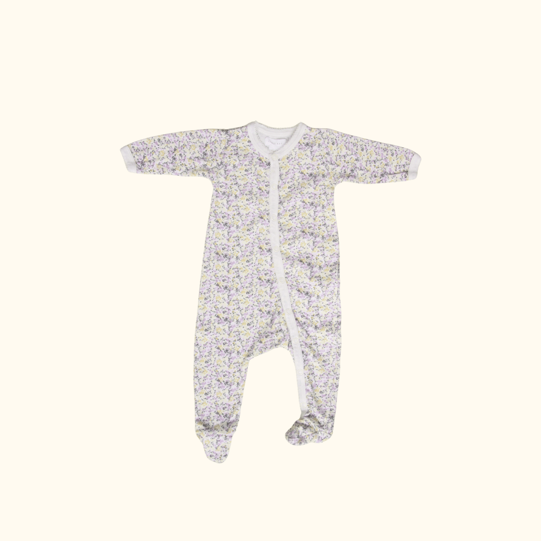 Purple Floral Onesie 