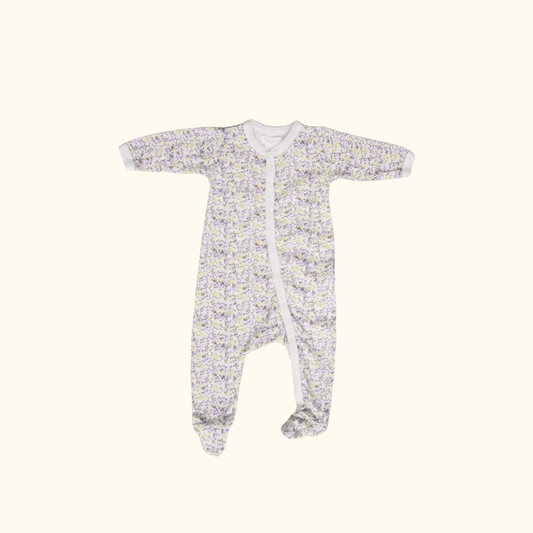 Purple Floral Onesie 