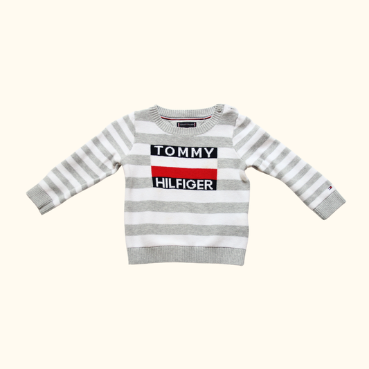 Grey Striped Jumper