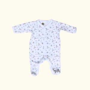 Long Sleeve Onesie with Bunnies and Bears