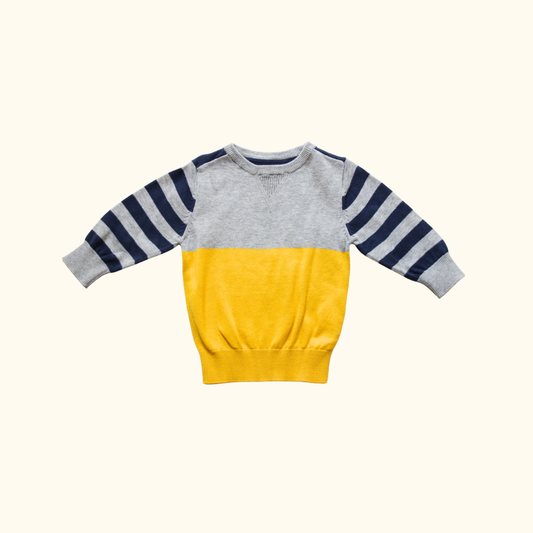 Grey and Yellow Jumper