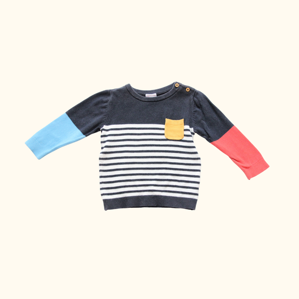 Multicoloured Jumper with Stripes