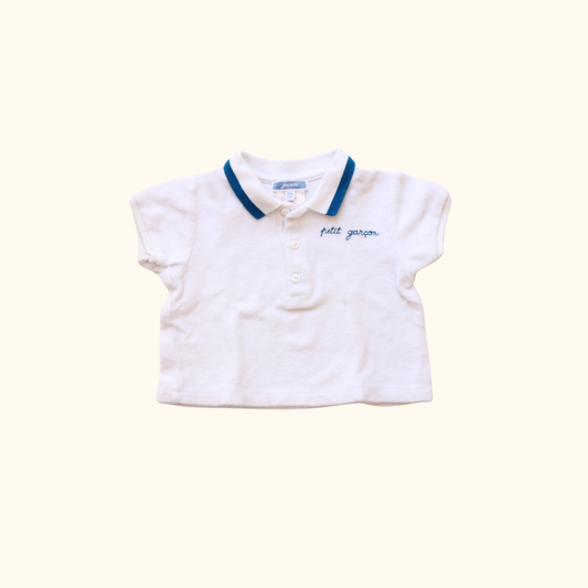 White Terry Polo