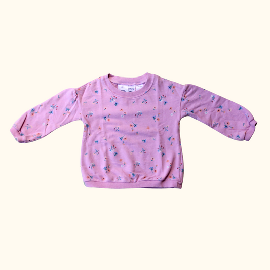 Pink Floral Sweater