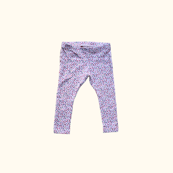 Multicoloured Leggings with Polkadots