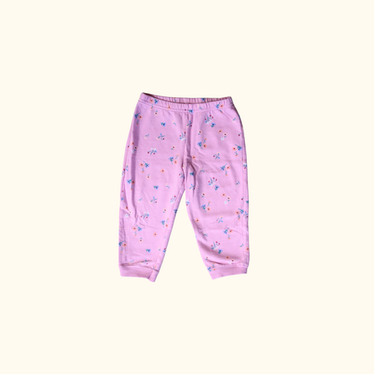 Pink Floral Joggers