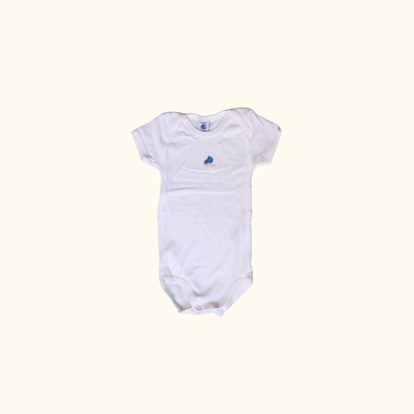 White Short Sleeved Bodysuit