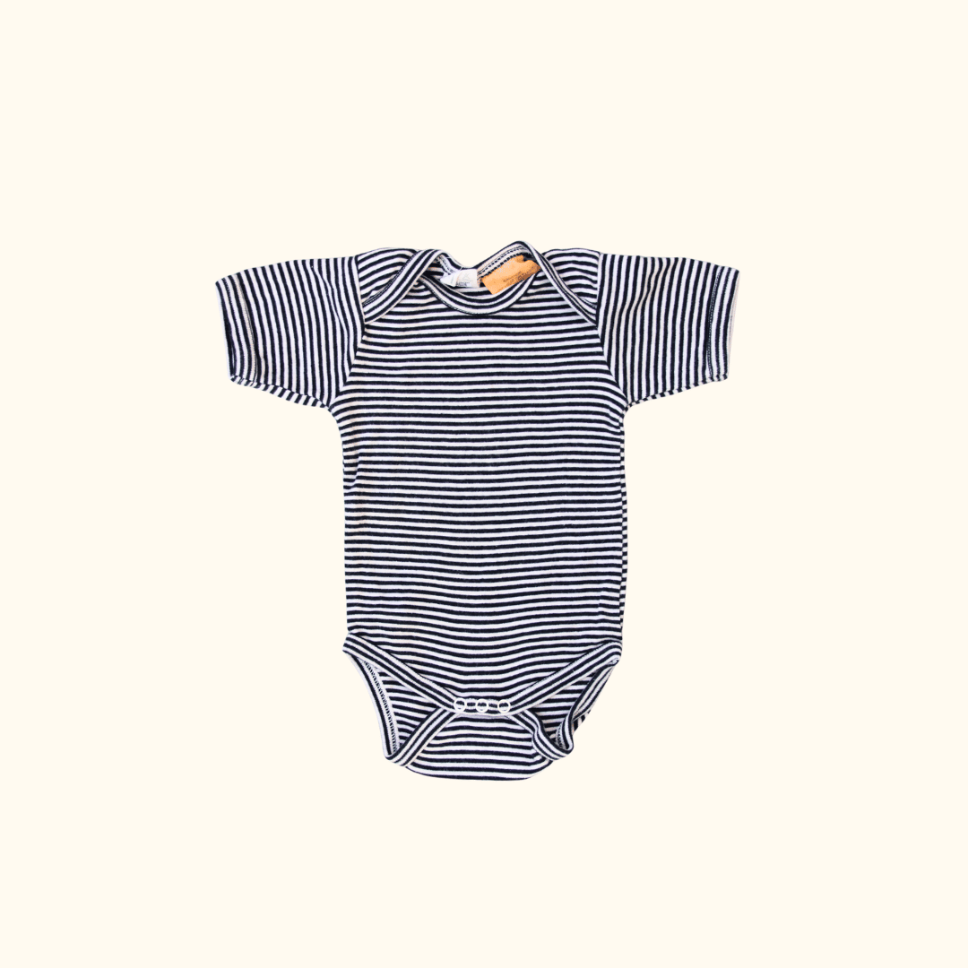 Black and White Striped Bodysuit