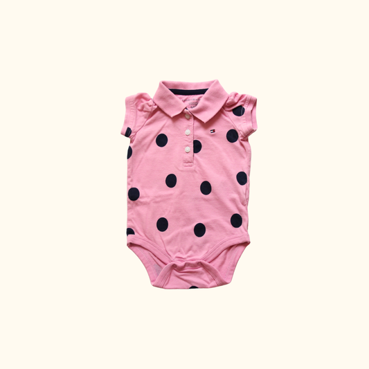 Pink Bodysuit with Dots