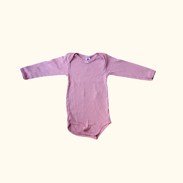 Pink Bodysuit with Frill Edge Detail