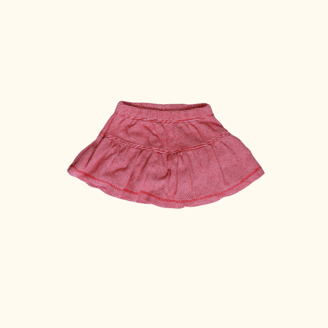 Red Striped Skorts