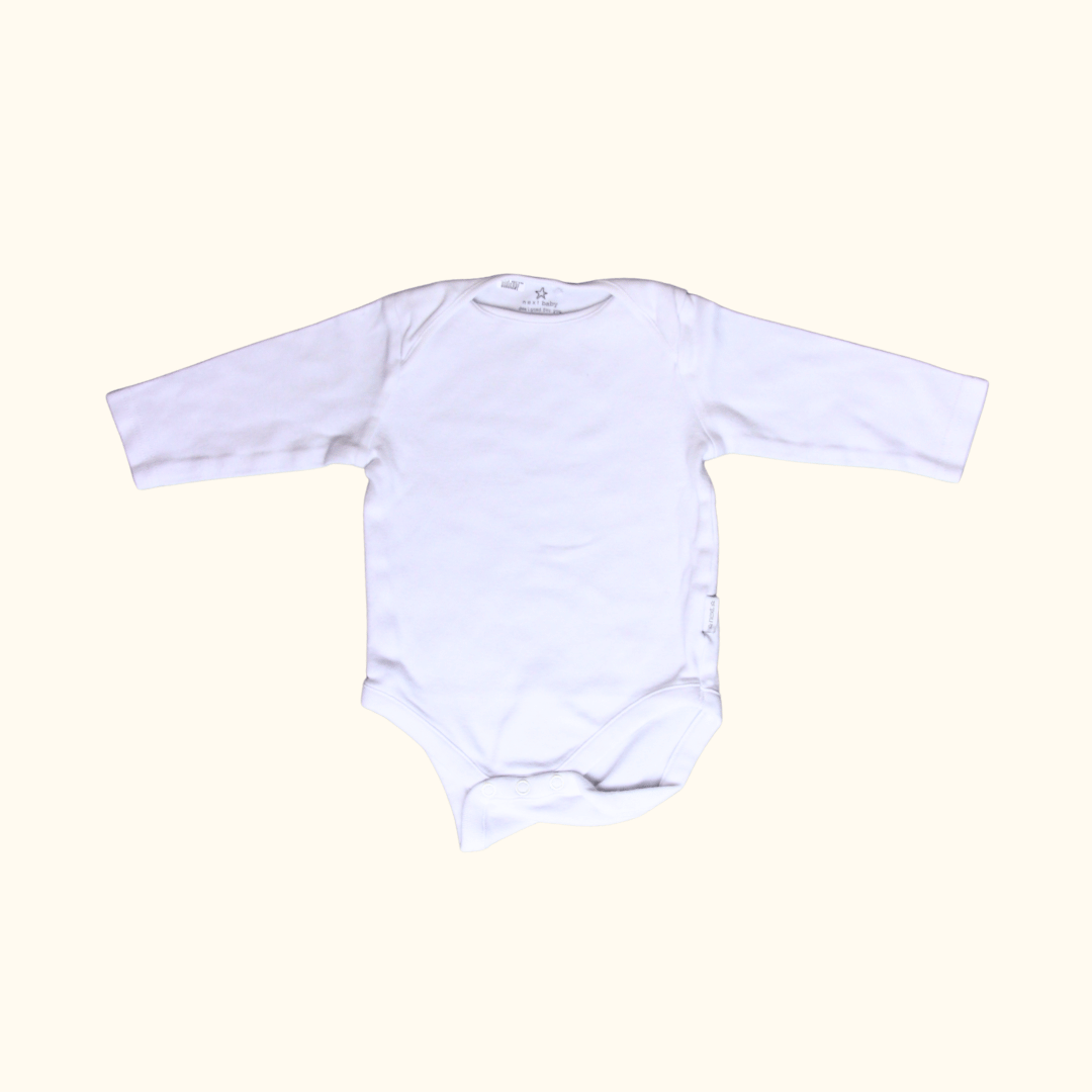 Classic White Longe Sleeve Bodysuit