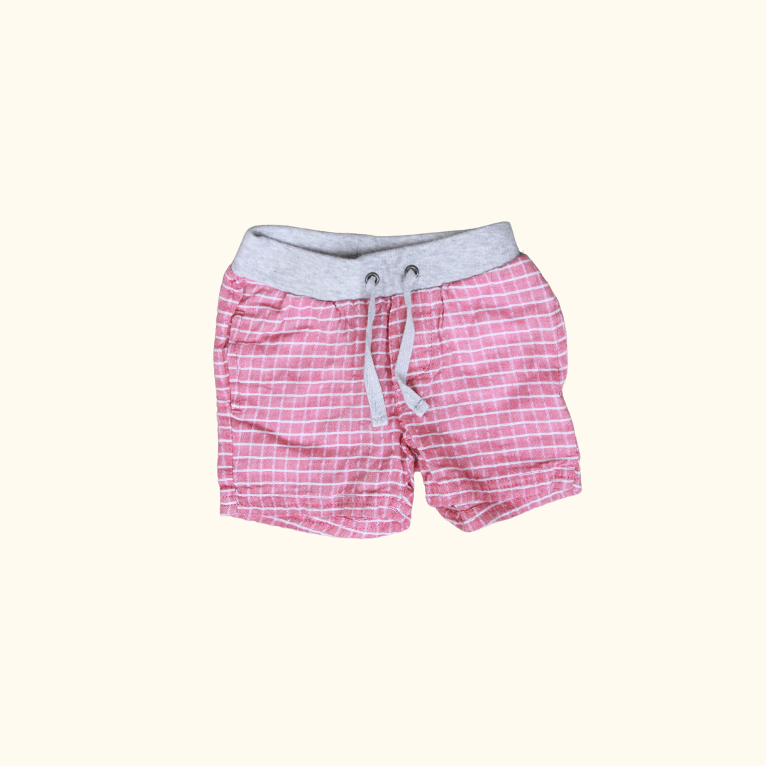 Red Checkered Shorts